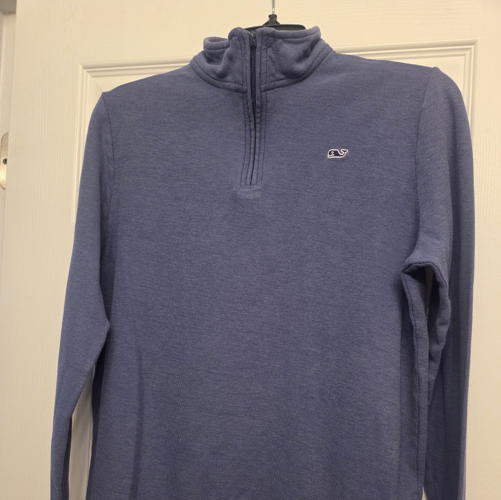 Vineyard Vines Blue Edgartown Quarter-Zip Pullover Boy's XL